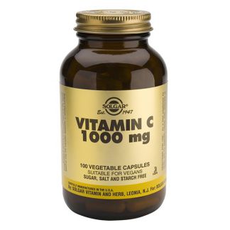 Vitamina C 1000 mg. Rose Hips Solgar - 100 comprimidos