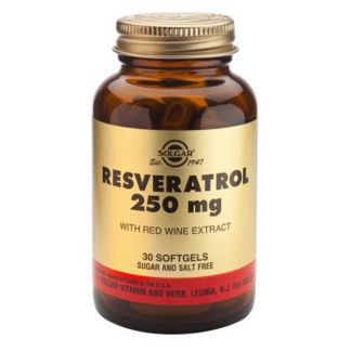 Resveratrol con Extracto de Vino Tinto Solgar - 30 perlas