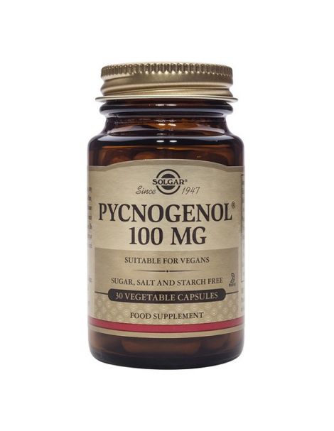 Pino 100 mg. Pycnogenol Solgar - 30 cápsulas