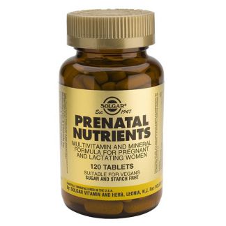 Nutrientes Prenatales Solgar - 120 comprimidos