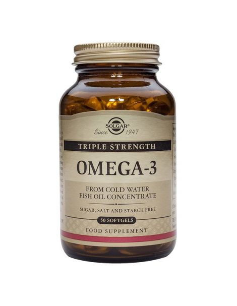 Omega 3 Triple Concentración Solgar - 100 perlas