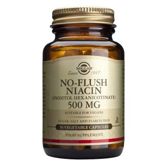 Niacina No Ruborizante Solgar - 50 cápsulas