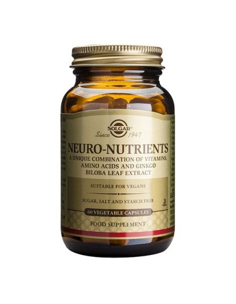 Neuro Nutrientes Solgar - 60 cápsulas