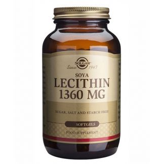 Lecitina de Soja Solgar - 250 perlas
