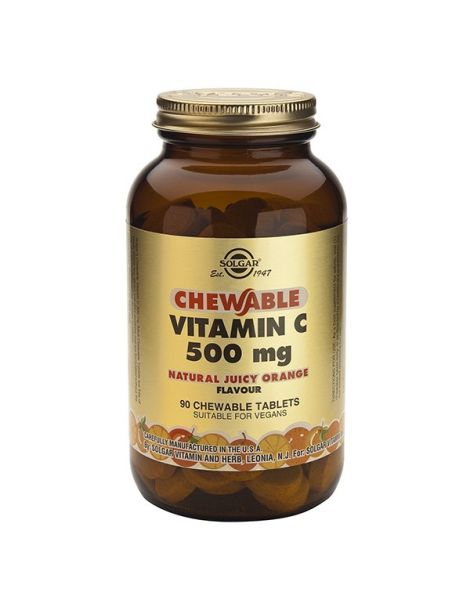 Vitamina C 500 mg. Naranja Solgar - 90 comprimidos