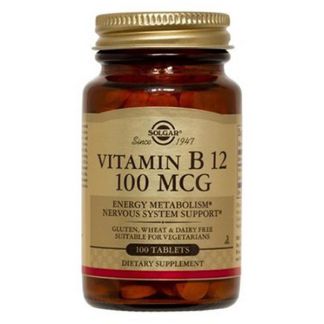 Vitamina B12 100 mcg. Solgar - 100 comprimidos