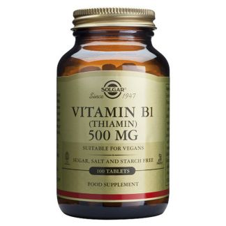 Vitamina B1 500 mg. Solgar - 100 comprimidos