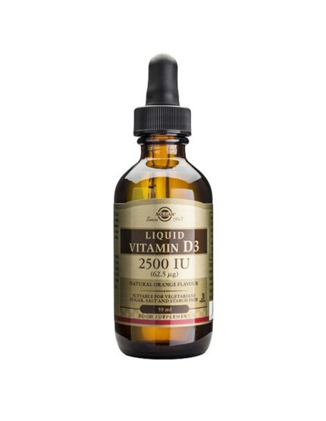 Vitamina D3 Líquida Solgar - 60 ml.