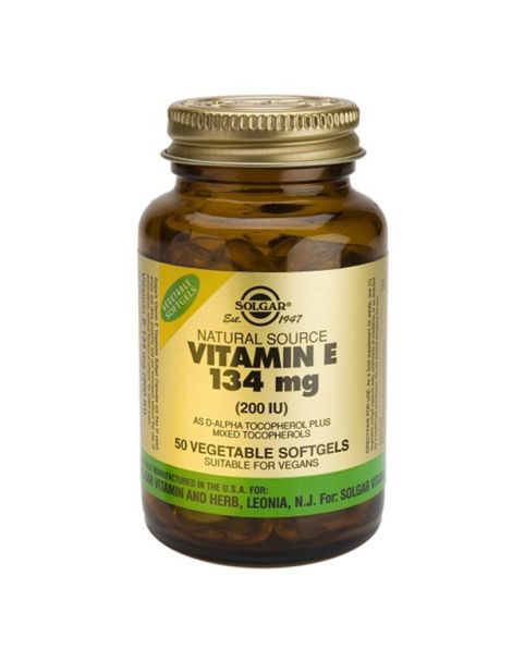 Vitamina E 134 mg. (200 UI) Solgar - 100 perlas vegetales