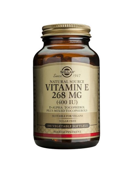 Vitamina E 268 mg. (400 UI) Solgar - 50 perlas vegetales