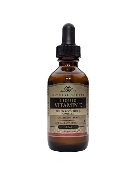 Vitamina E Líquida Solgar - 60 ml.