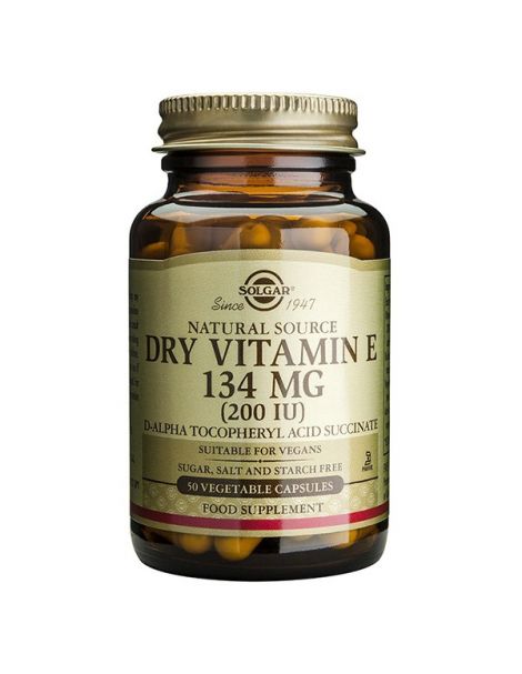 Vitamina E Seca 134 mg. (200 UI) Solgar - 50 cápsulas