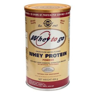 Whey to Go Proteína de Suero Chocolate Solgar - 1162 gramos