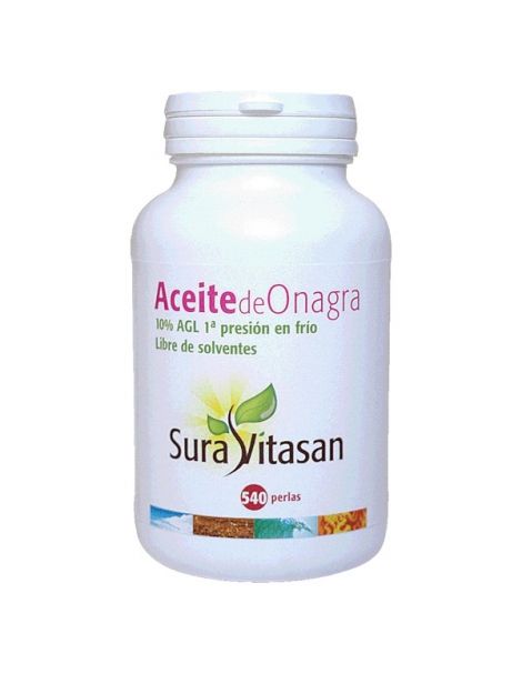 Aceite de Onagra 500 mg. 10% AGL Sura Vitasan - 540 perlas