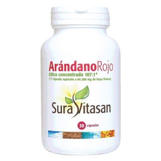 Arándano Rojo 600 mg. Sura Vitasan - 30 cápsulas