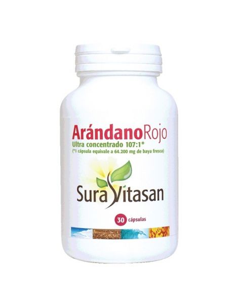 Arándano Rojo 600 mg. Sura Vitasan - 30 cápsulas