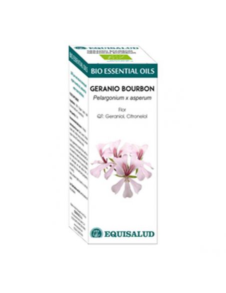 Bio Essential Oil Geranio Bourbon Equisalud - 10 ml.