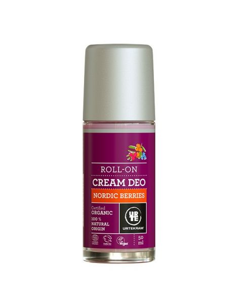 Desodorante Roll-on Frutos Rojos Nórdicos Urtekram - 50 ml.