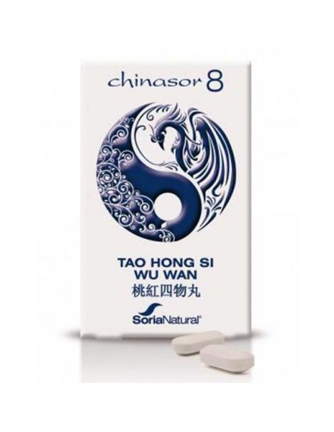 Chinasor 08 TAO HONG SI WU WAN Soria Natural  - 30 comprimidos
