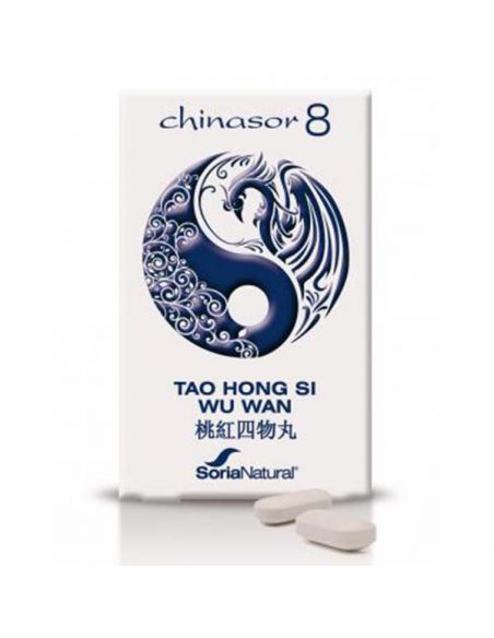 Chinasor 08 TAO HONG SI WU WAN Soria Natural  - 30 comprimidos