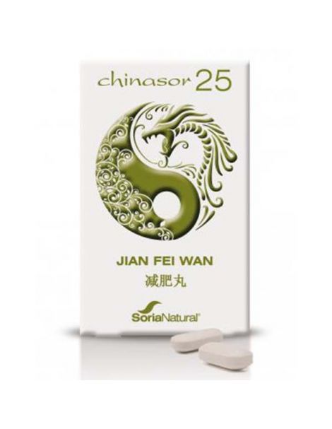Chinasor 25 JIAN FEI WAN Soria Natural  - 30 comprimidos