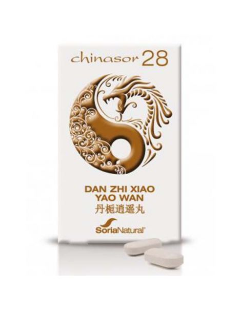 Chinasor 28 DAN ZHI XIAO YAO WAN Soria Natural  - 30 comprimidos