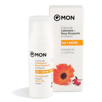 Crema Facial de Caléndula y Rosa Mosqueta Mon - 50 ml.