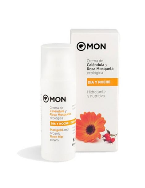 Crema Facial de Caléndula y Rosa Mosqueta Mon - 50 ml.