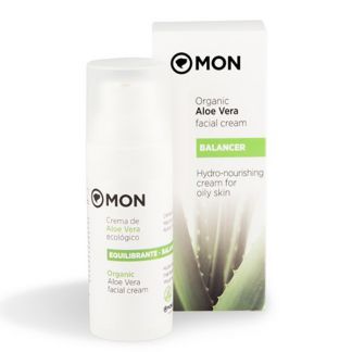 Crema Facial Equilibrante de Aloe Vera Mon - 50 ml.