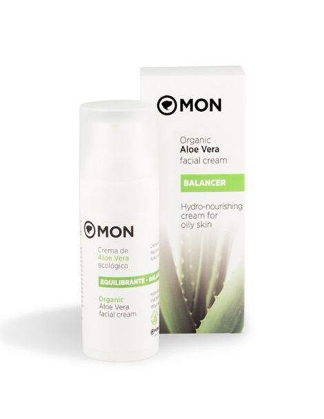 Crema Facial Equilibrante de Aloe Vera Mon - 50 ml.