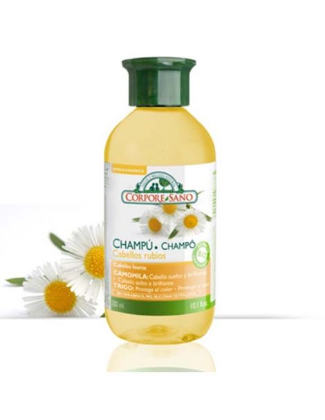 Champú Cabellos Rubios Camomila y Trigo Corpore Sano - 300 ml.