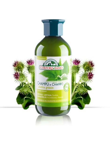 Champú Cabellos Grasos Ortiga y Hamamelis Corpore Sano - 300 ml.