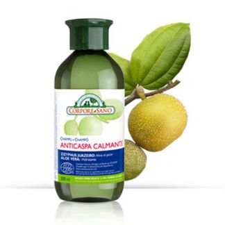 Champú Anticaspa Calmante Zizyphus y Aloe Vera Corpore Sano - 300 ml.