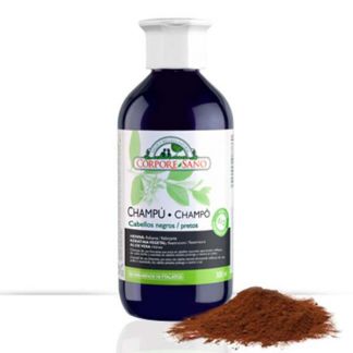 Champú Henna Cabellos Negros Corpore Sano - 300 ml.