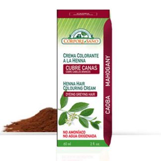 Crema Colorante Henna Caoba Corpore Sano - 60 ml.