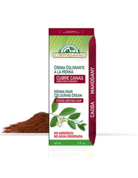 Crema Colorante Henna Caoba Corpore Sano - 60 ml.