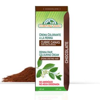 Crema Colorante Henna Chocolate Corpore Sano - 60 ml.