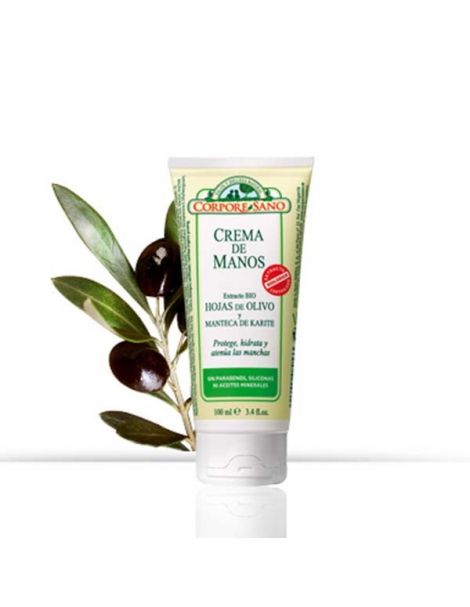 Crema de Manos de Hojas de Olivo y Karité Corpore Sano - 100 ml.