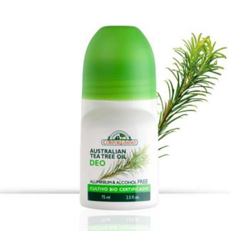 Desodorante Roll-on con Aceite de Árbol del Té Australiano Corpore Sano - 75 ml.