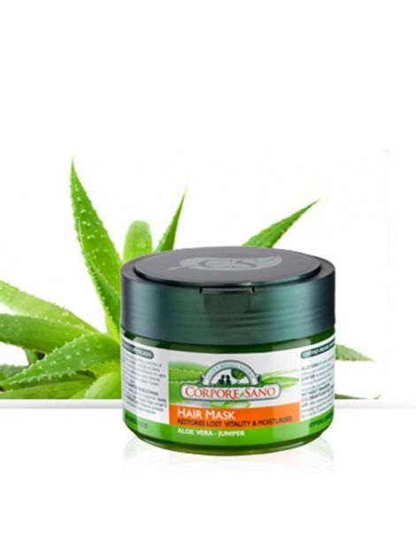 Mascarilla Capilar de Aloe Vera y Enebro Corpore Sano - 250 ml.