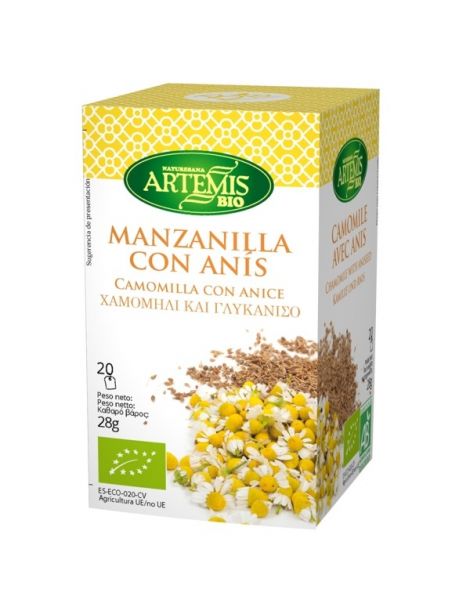 Manzanilla con Anís Artemis Herbes del Molí - 20 bolsitas