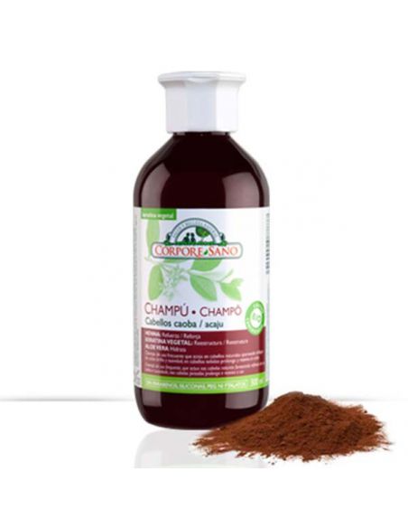 Champú Henna Cabellos Caoba Corpore Sano - 300 ml.