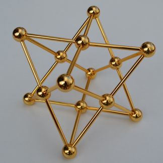 Merkaba de Metal Dorado