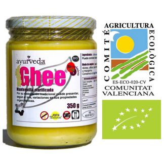 Ghee Mantequilla Clarificada Bio Ayurveda Auténtico - 350 gramos