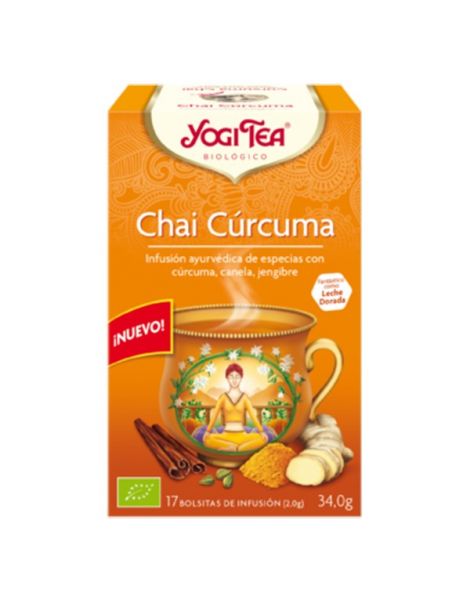 Yogi Tea Chai Cúrcuma - 17 bolsitas