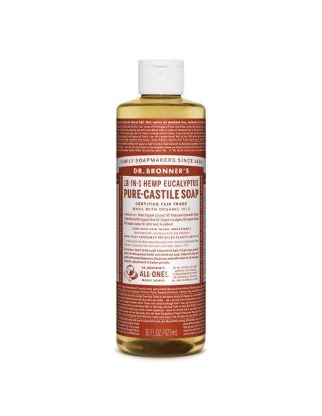Jabón de Castilla Líquido de Eucalipto Dr. Bronner´s - 59 ml.