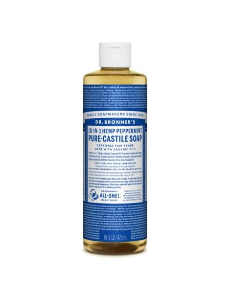 Jabón de Castilla Líquido de Menta Dr. Bronner´s - 59 ml.