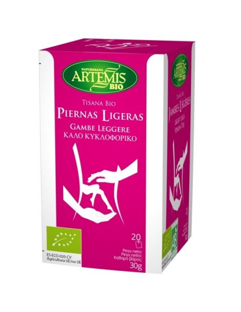 Piernas Ligeras Bio Artemis Herbes del Molí - 20 bolsitas