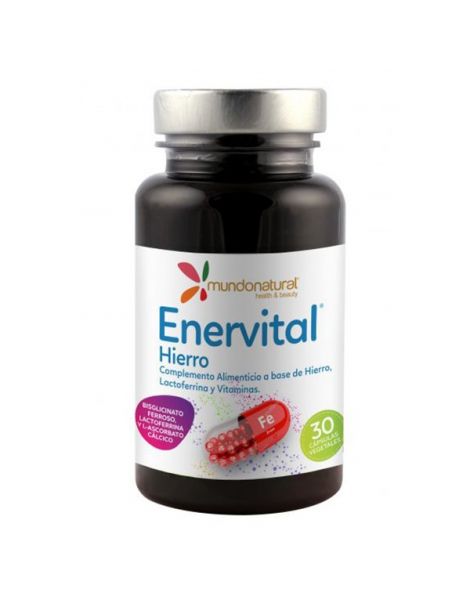 Enervital Hierro Mundonatural - 30 cápsulas