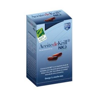 Aceite de Krill NKO Cien por Cien Natural - 80 cápsulas